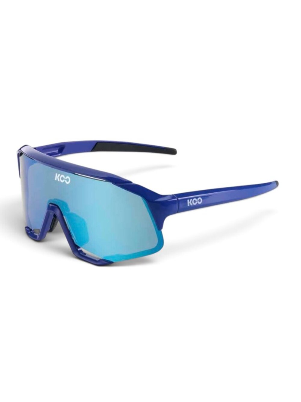Koo Demos Blue Lens: Torquoise Mirror Cycling Sunglasses OEY00005.208 NEW